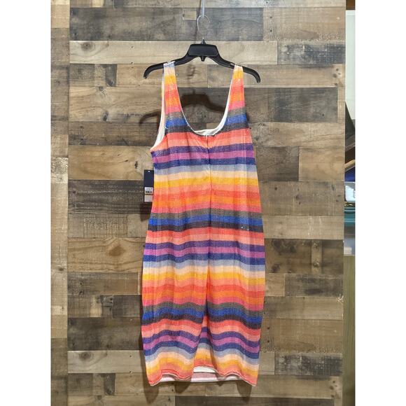 RACHEL Rachel Roy Plus Size Rainbow-Stripe Sequin Dress – Size 16W - Picture 9 of 10